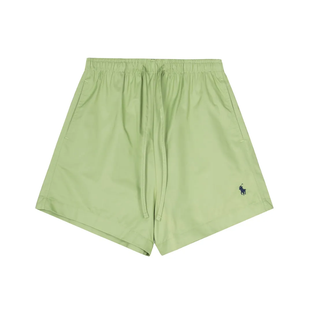 P166 💰 "Top quality" Style number: 1102# [Ralph Lauren Paul small label war horse basic classic shorts] ✅Ralph Lauren Ralph Lauren dopamine war horse small label outdoor shorts ✅Summer fresh, classic and versatile drawstring basic classic shorts ✅Lazy style must-have item The upper body has a fresh feeling ✅Nylon silk floss is smooth and soft, highly breathable and not stuffy ✅Specialized for platform live broadcast, wholesale entity, summer running volume ✅Simple and easy to match, light American style, super great ✅Standard for summer, small and sexy is YYDS, a must-have for petite girls. Size: S-L #Elastic waistline can be stretched. Color: Black, White, Light Blue, Off-white, Pink, Light Green, Khaki